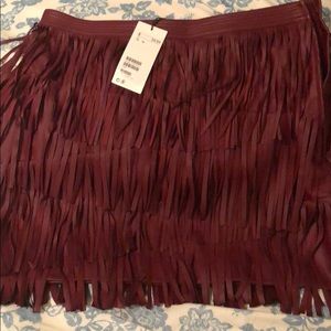 H&M fringe skirt